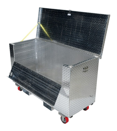 ALUM TOOL BOX FOLD DWN CASTER/FORK 30X60 - Model APTS3060CFFD